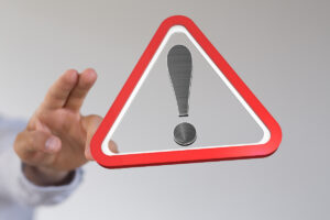 注意をうながすマーク