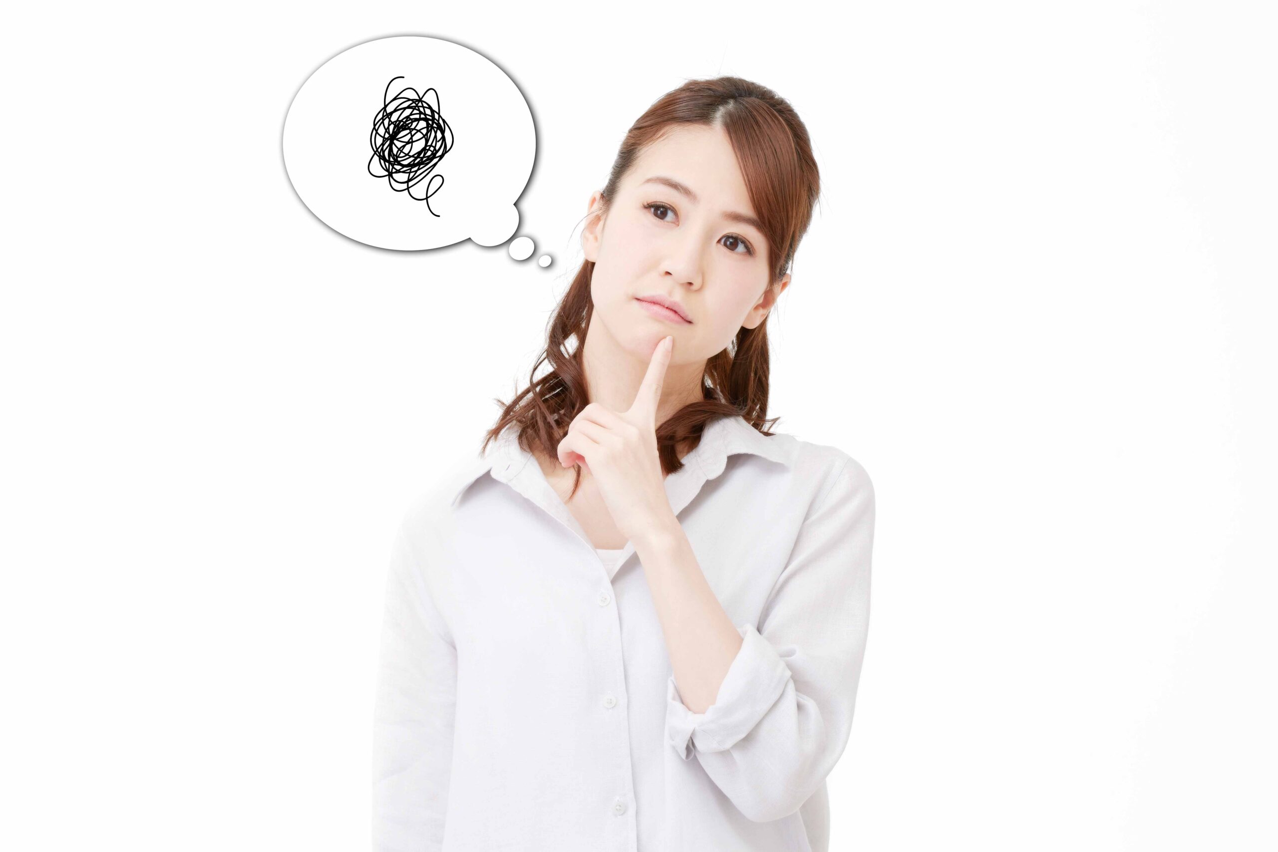 考えている女性