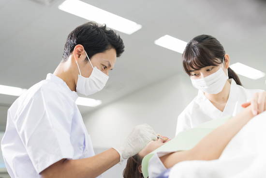 銀歯が取れたときの処置イメージ