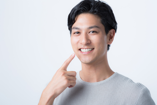歯並びがいい男性