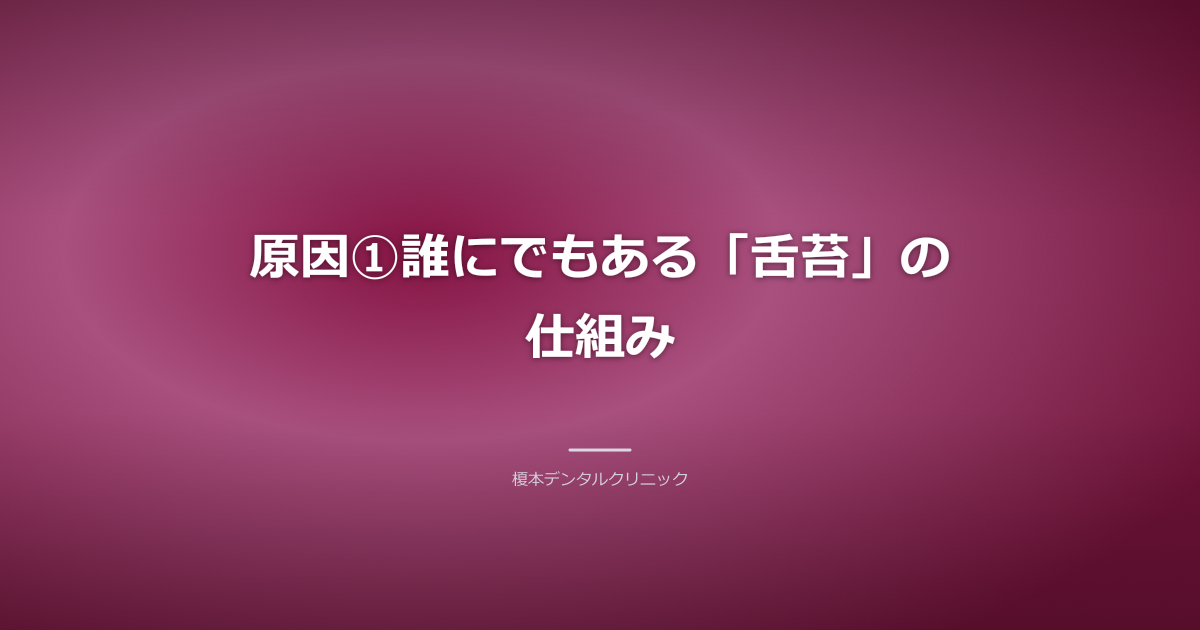 舌苔の形成メカニズムの図解